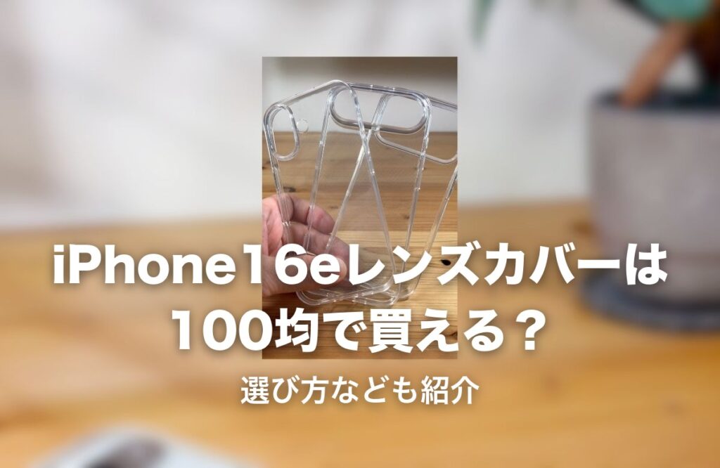 100均で購入したクリアケースの実物写真