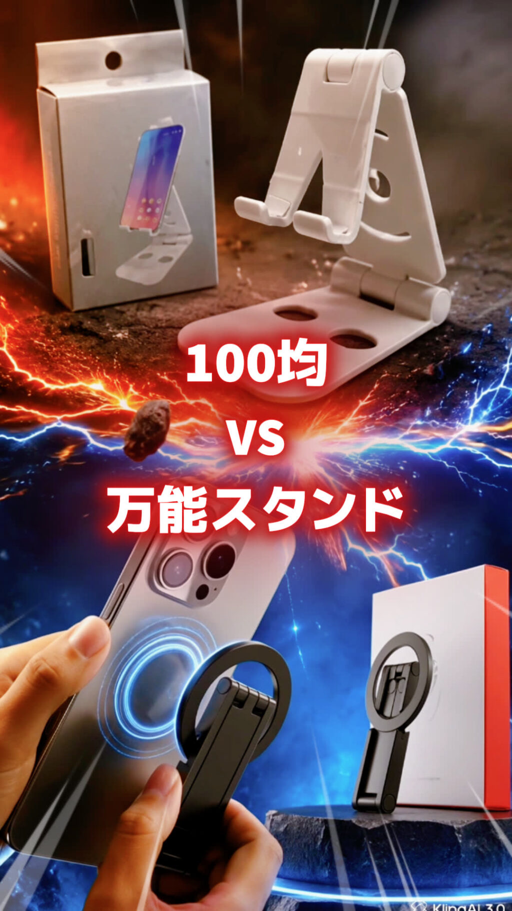 100均スタンド（ダイソー）とUlanzi MA60を並べて比較